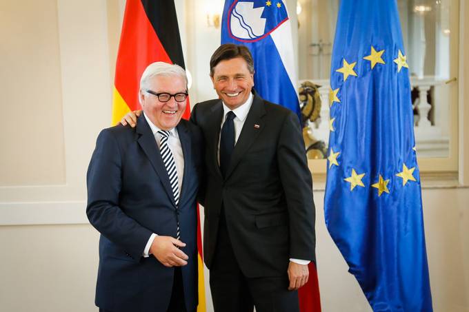 Predsednik Pahor in novizvoljeni predsednik ZRN Frank-Walter Steinmeier